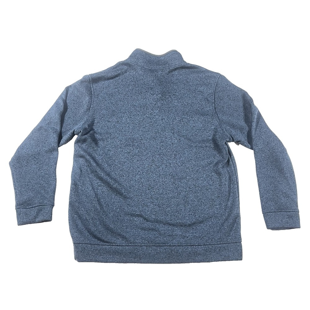 Eddie Bauer Radiator Fleece Mens Snap Mock Pullover XL 1/4 Button Blue Soft - Picture 6 of 12